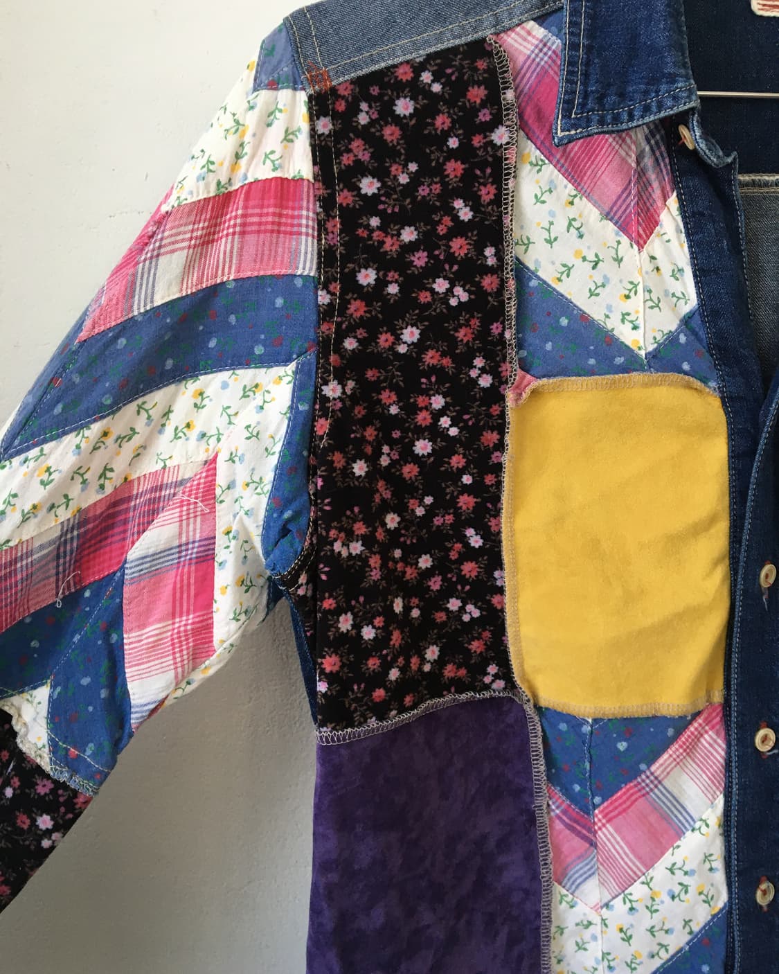 Patch work pattern shirt 상품이미지4