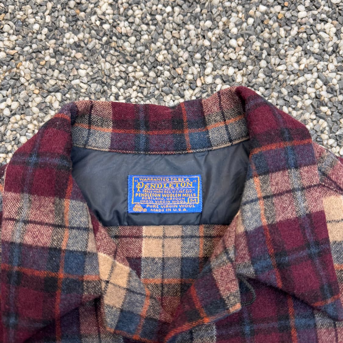 80s 펜들턴 컷포인트 울 셔츠 made in USA (M)   상품이미지7