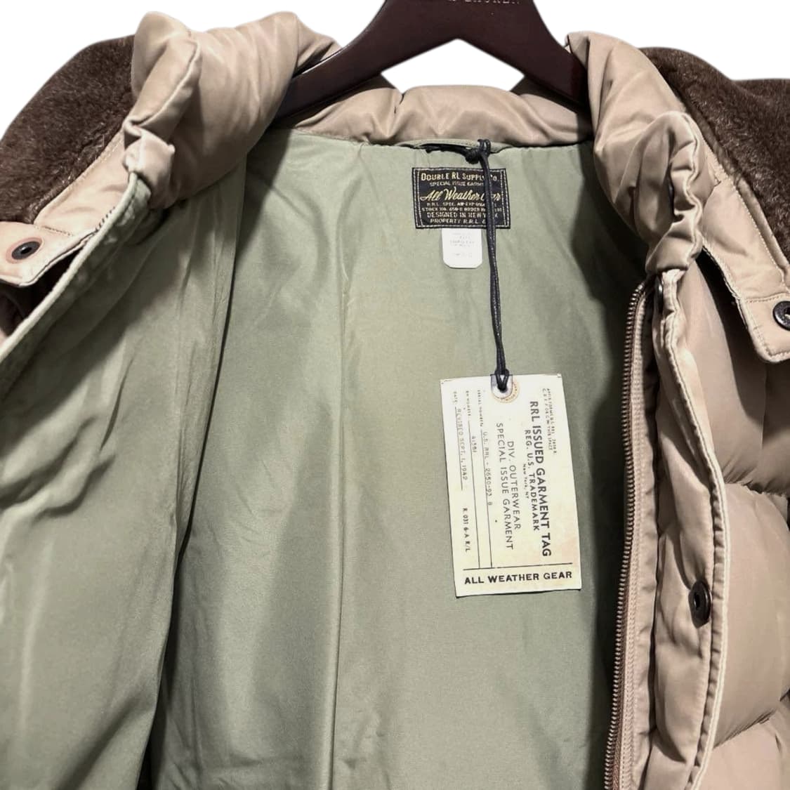 25fw 더블알엘 카라코람 다운자켓 xl 상품이미지5