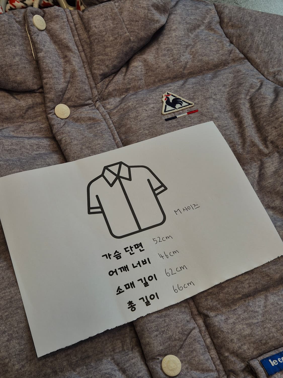 르꼬끄 그레이 숏패딩  상품이미지6