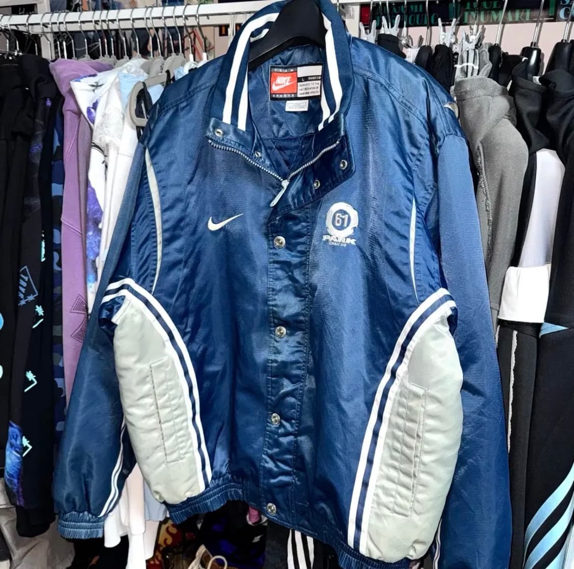 NIKE 나이키 00s 박찬호 스타디움 봄버 바시티 자켓 상품이미지2