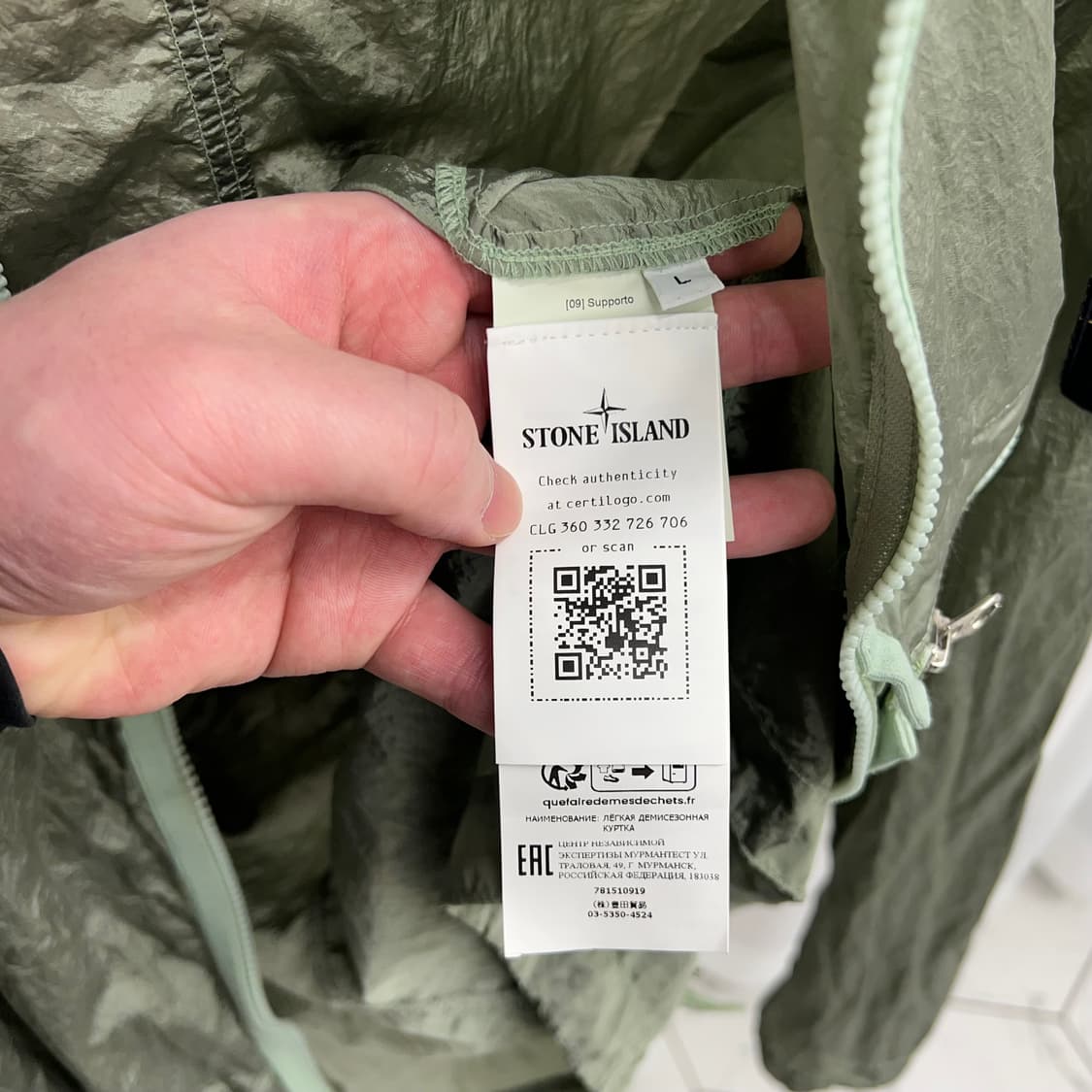 스톤아일랜드 나일론 메탈 오버셔츠 (L) 상품이미지7