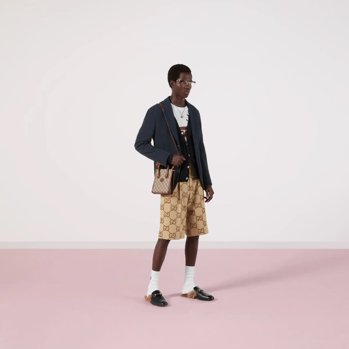 [48] 구찌 점보 GG 캔버스 쇼츠 반바지 상품이미지8