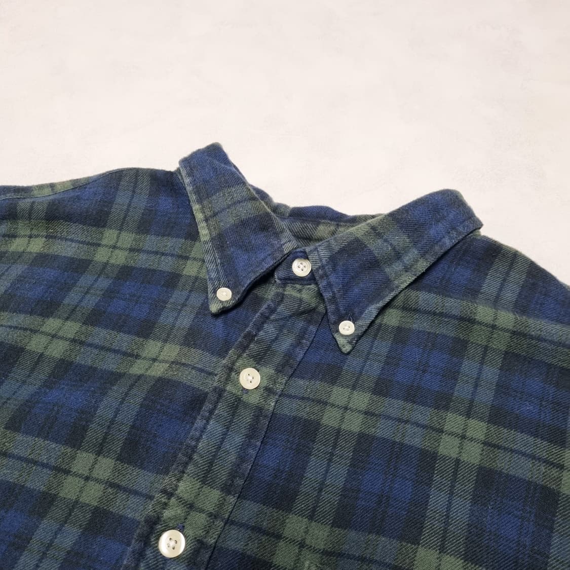 빈티지 올드갭 블랙와치 체크셔츠 - XXL 상품이미지5