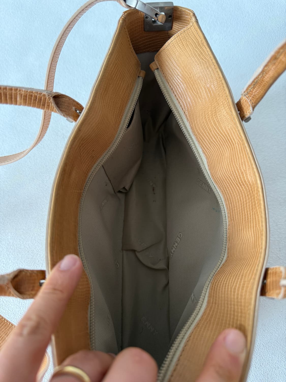 GENNY 리자드 토트 숄더백(ITALY) 상품이미지9