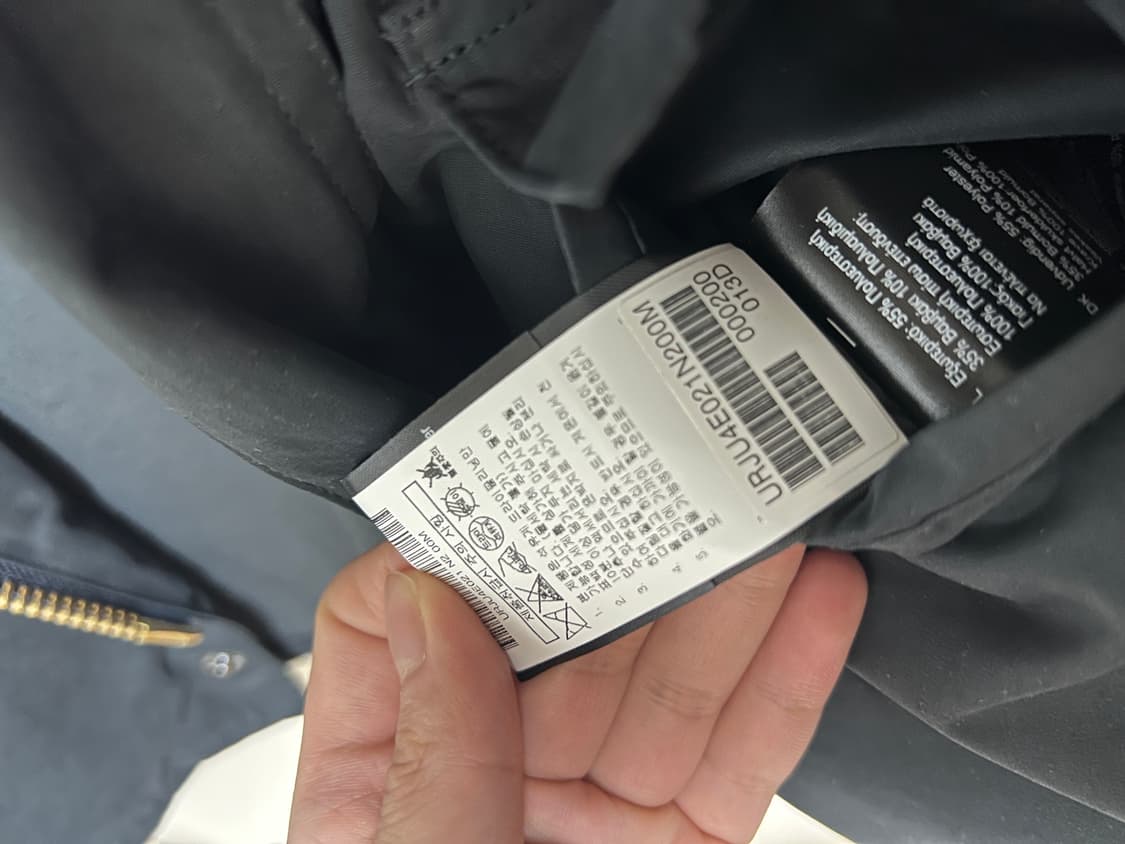 바버 스페이 캐주얼 논왁스 os 다크네이비 m사이즈 새상품급 상품이미지4