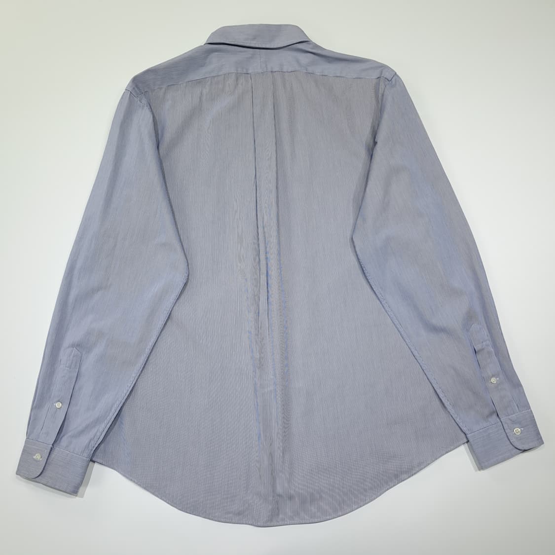 CL956 L 폴로 커스텀핏 다크네이비 핀스트라이프 드레스셔츠 상품이미지6