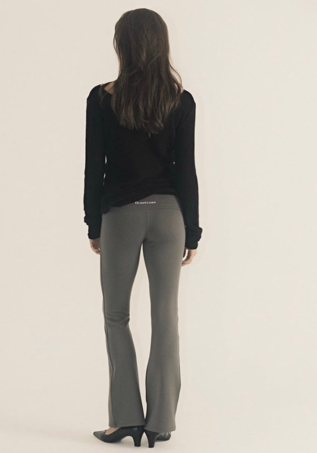 쓰리타임즈 threetimes 애슬래틱 부츠컷 팬츠 상품이미지4