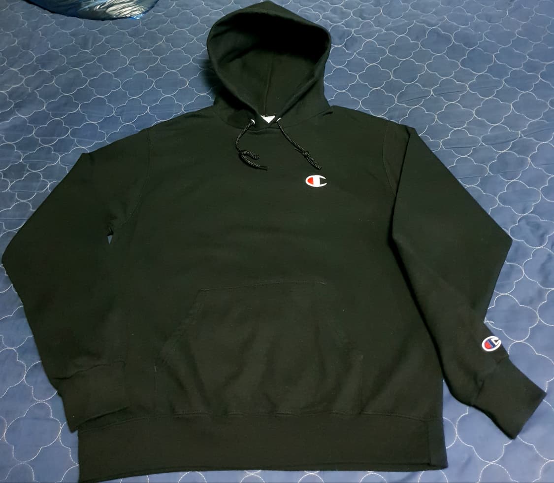 챔피온 ECO C로고 약기모 후드티 블랙 (M) 상품이미지1