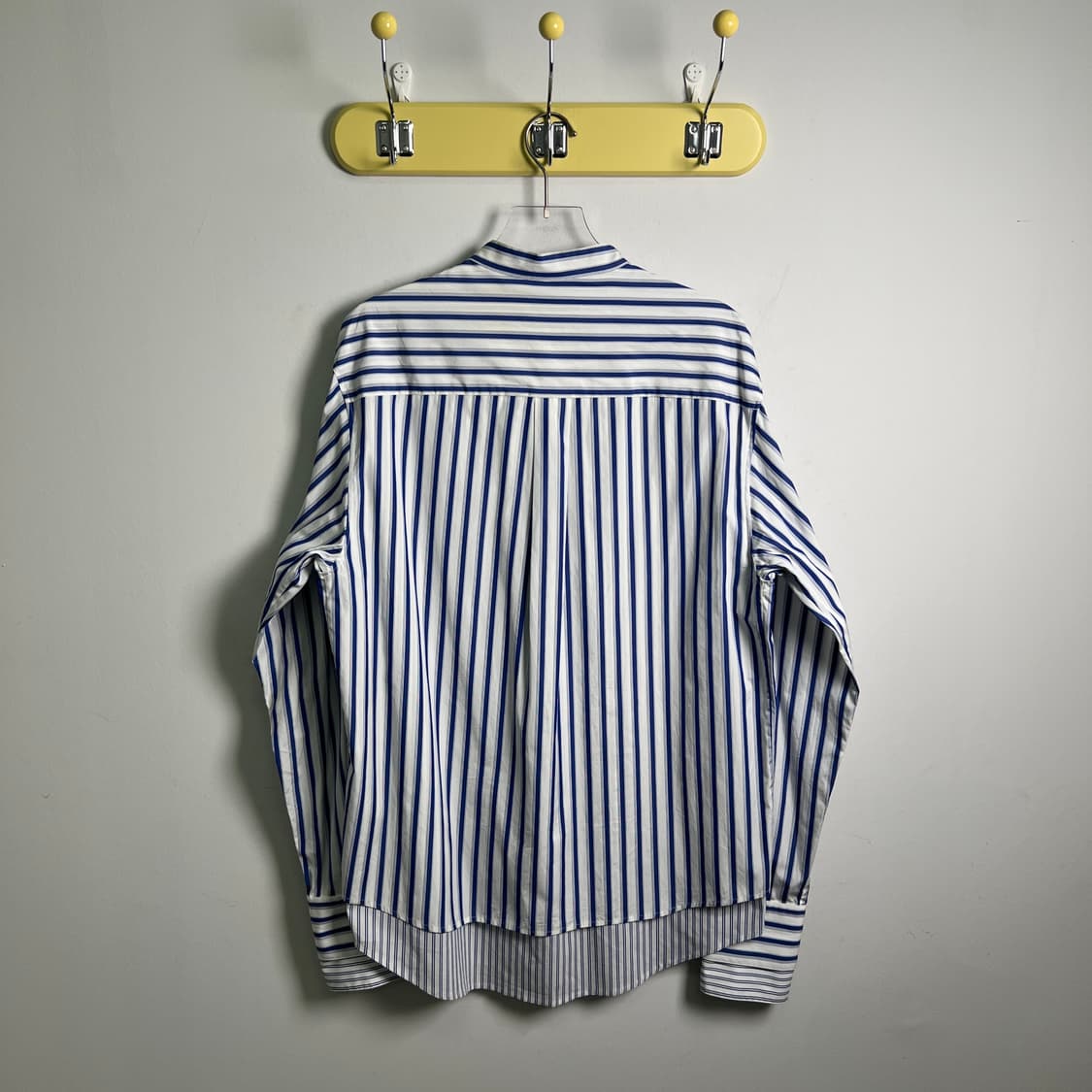 솔리드옴므 레이어드 블루 스트라이프 셔츠 48 상품이미지2