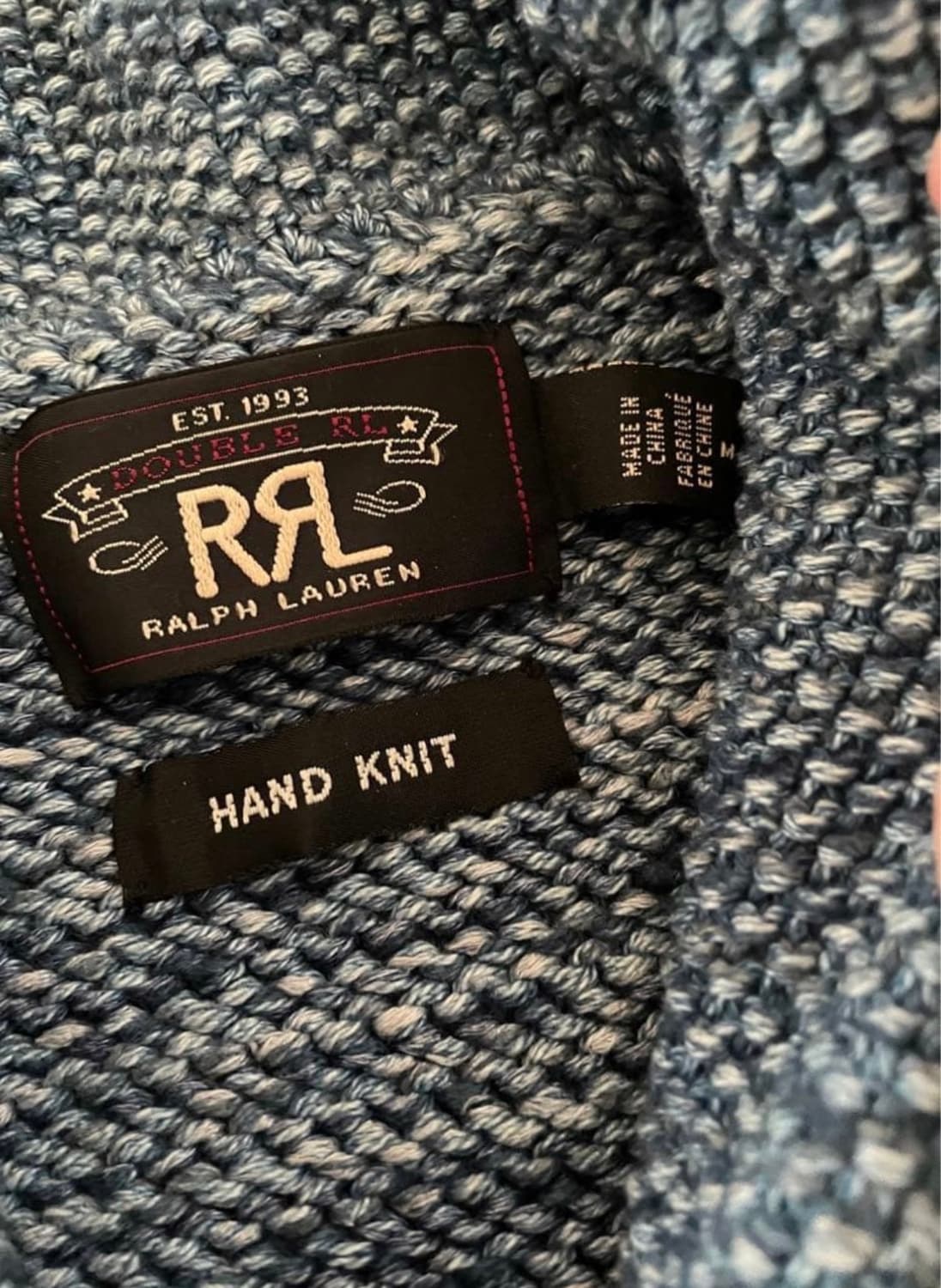 RRL 더블알엘 앵커 숄카라 핸드니트 가디건 상품이미지2