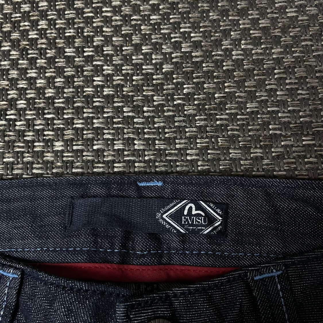 (28) 에비수 진청 스티치 데님 팬츠 슬림핏 상품이미지4