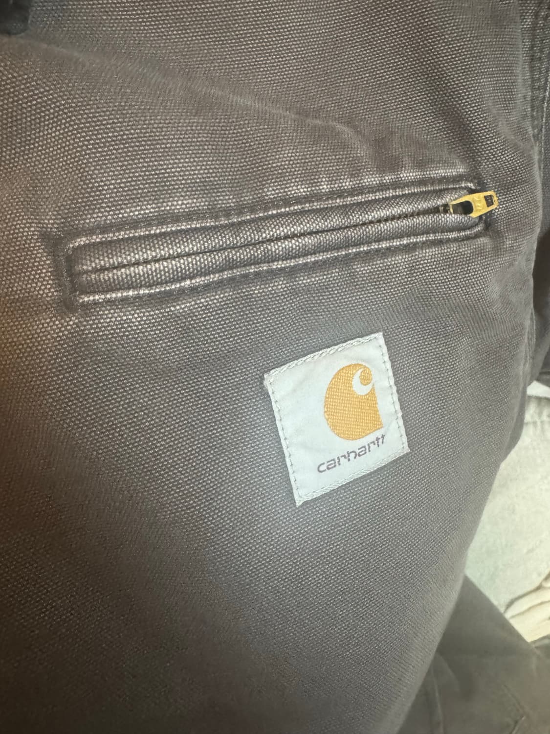 칼하트 WIP OG 디트로이트 자켓 토바코 블랙 S 상품이미지4