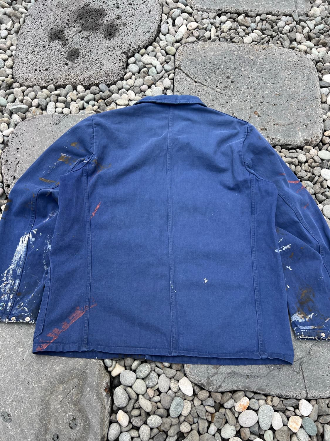 OLD VINTAGE PAINTED DENIM 데님프렌치워크자켓 상품이미지8