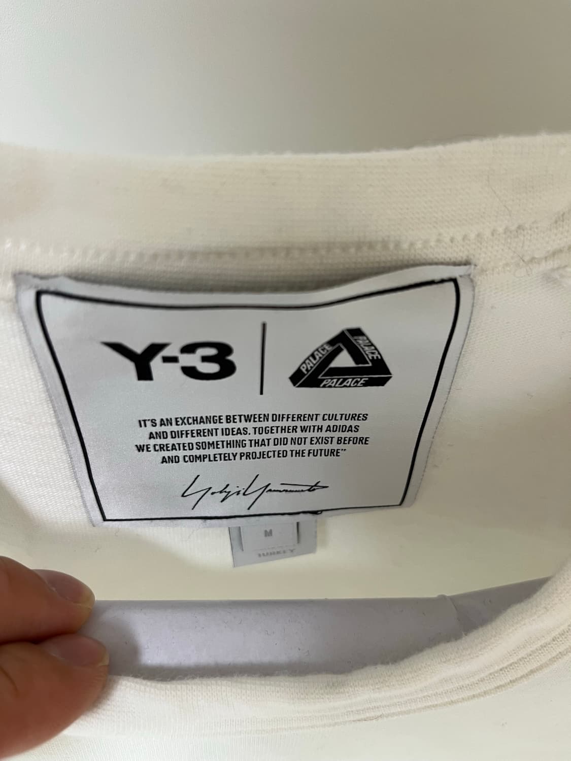 Y-3 팔라스 콜라보 한정판 반팔 티셔츠 화이트 상품이미지3