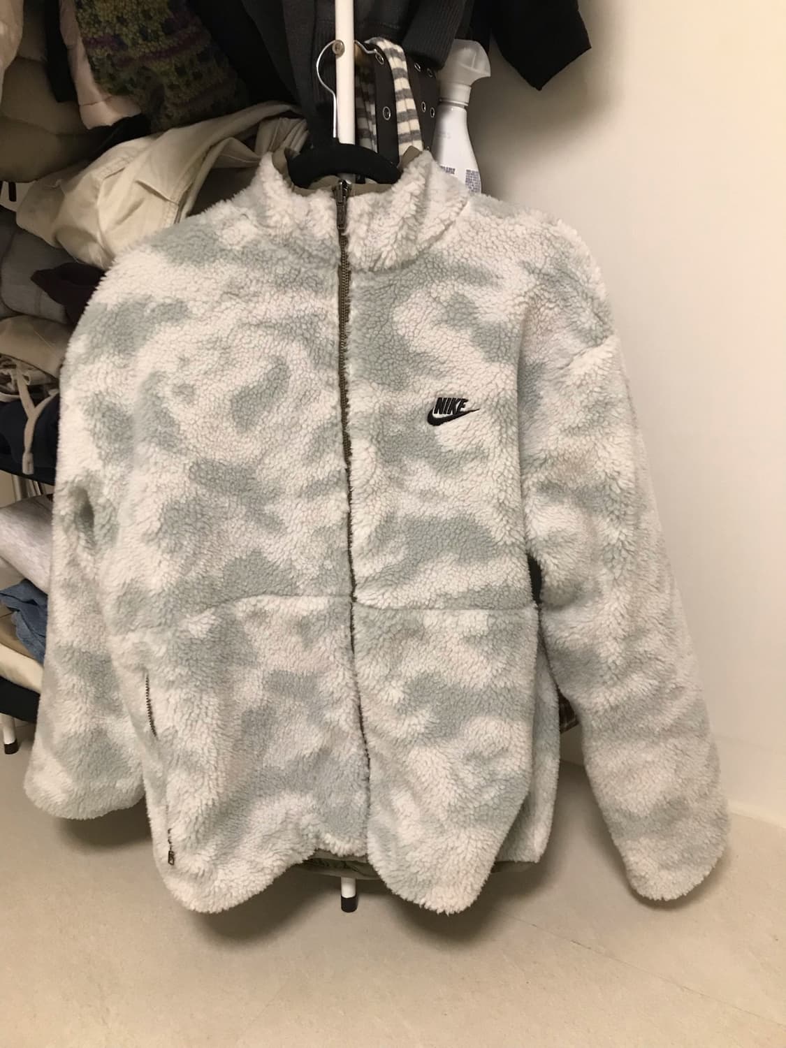 나이키 클럽+플리스 리버시블 윈터라이즈드 풀 집 올리브 상품이미지2