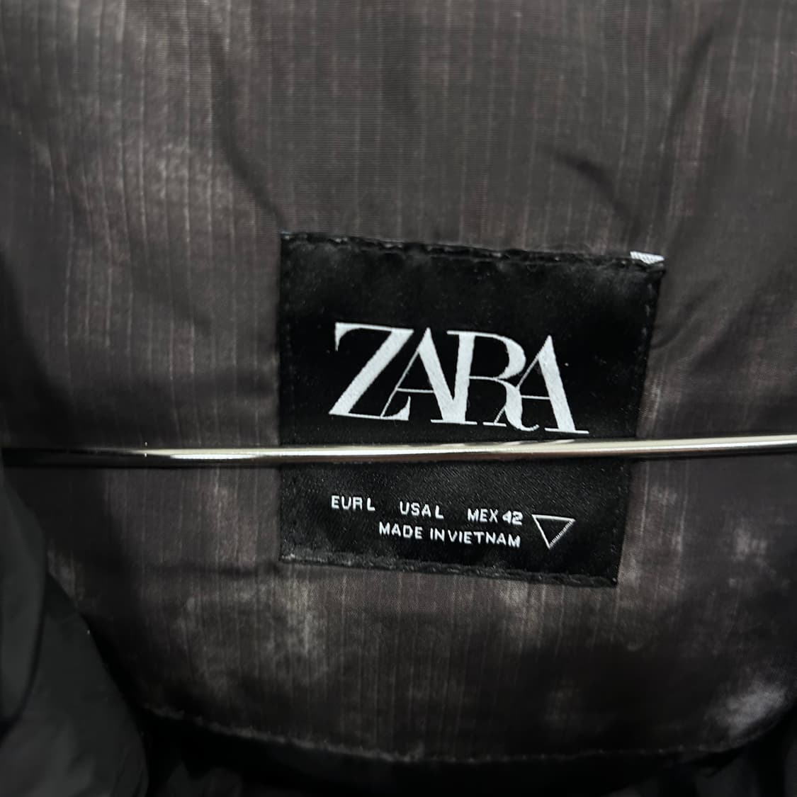 자라 데님웨어 나염 패턴 후드 푸퍼 패딩 상품이미지3