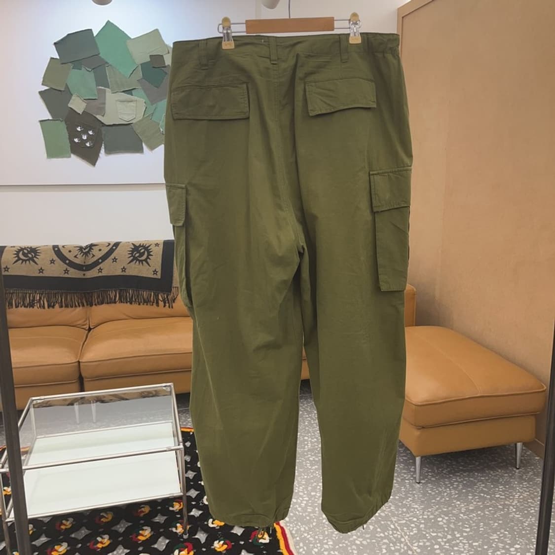 빅유니온 빈티지 힙합 오버사이즈 와이드 카고 팬츠 L C06512 상품이미지4