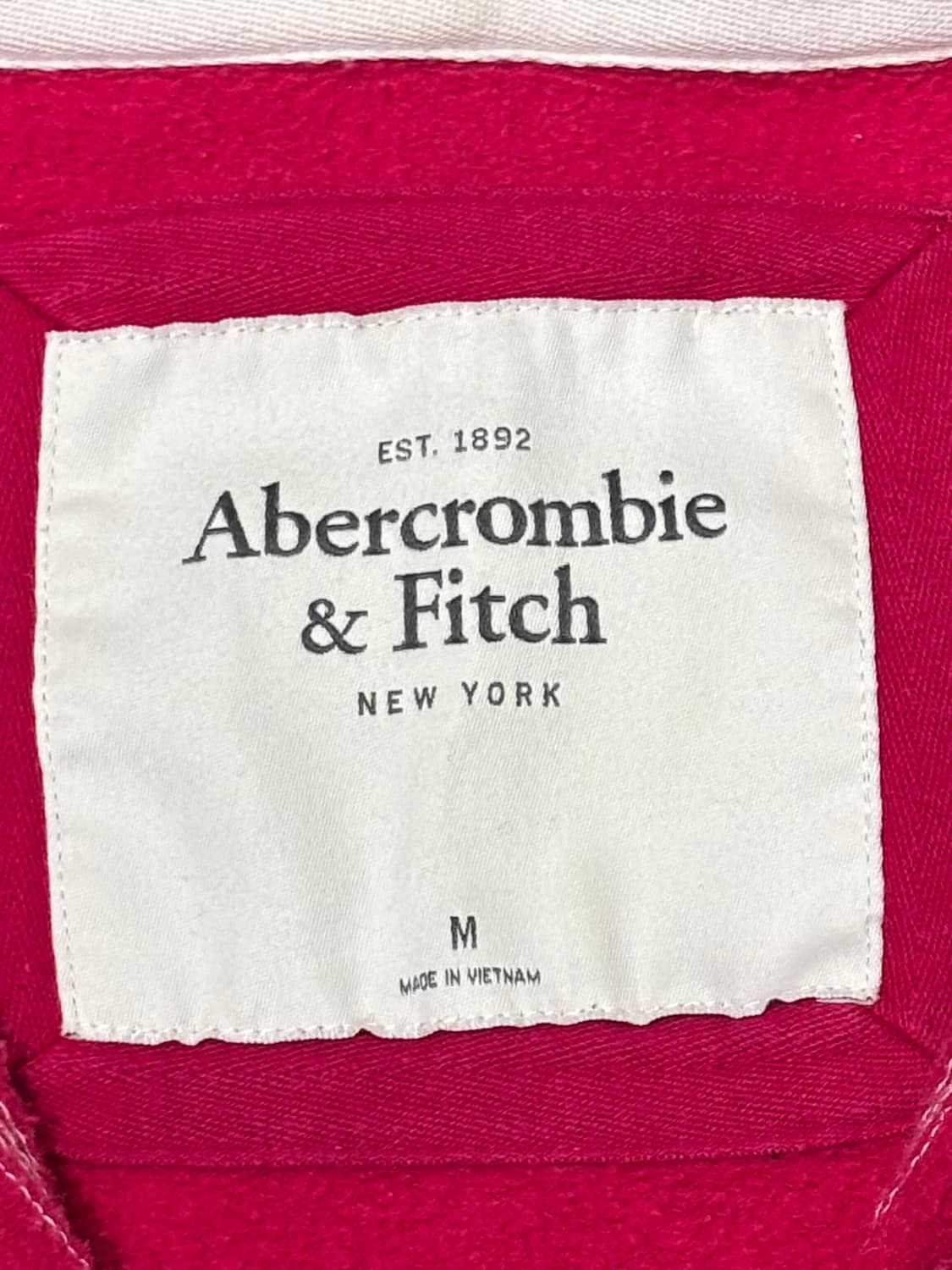 아베크롬비 핫핑크 빅로고 후드집업 상품이미지6