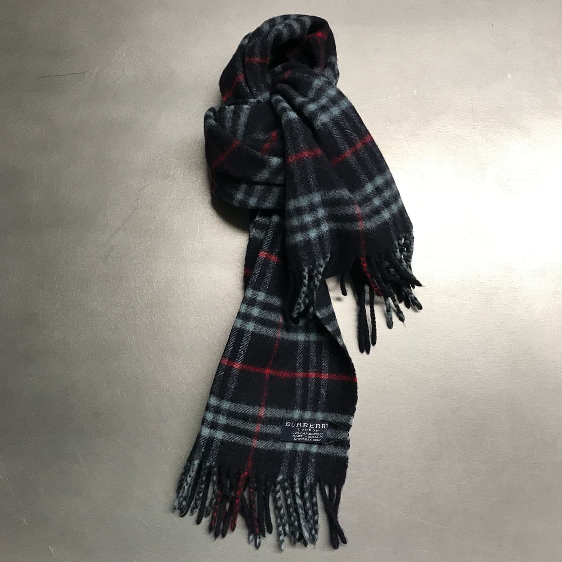 버버리 정품 램스울 머플러 네이비 상품이미지1