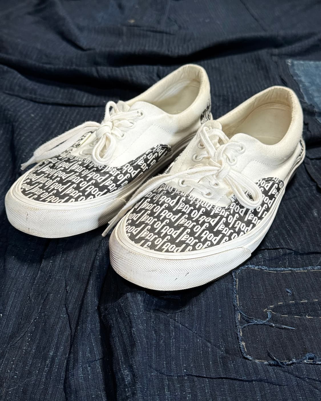 반스 볼트 x 피어오브갓 OG 에라 95 DX 화이트 블랙 US9.5 상품이미지1