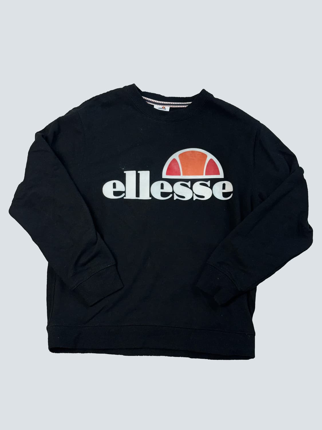엘레쎄 ellesse 블랙 검정 맨투맨 상품이미지1