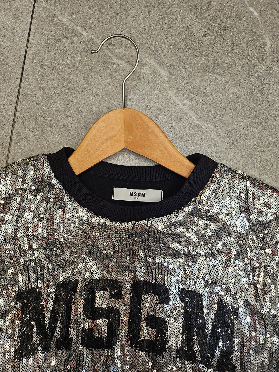 MSGM 실버스팽글 반팔 키즈 티셔츠 12 상품이미지2