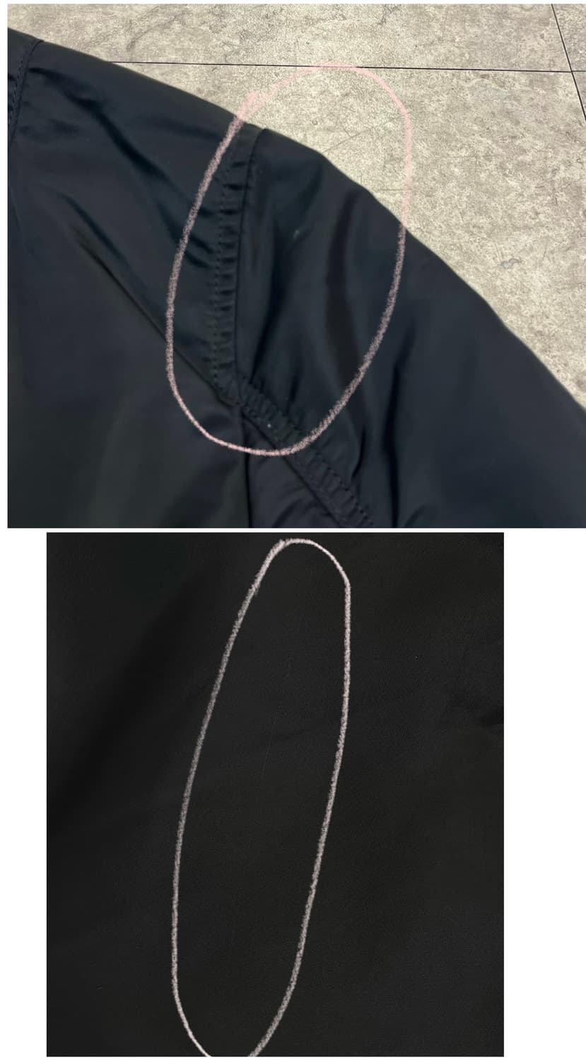 알파인더스트리 리버시블 ma1 자켓 블랙 오렌지 XL #csz3992   상품이미지6