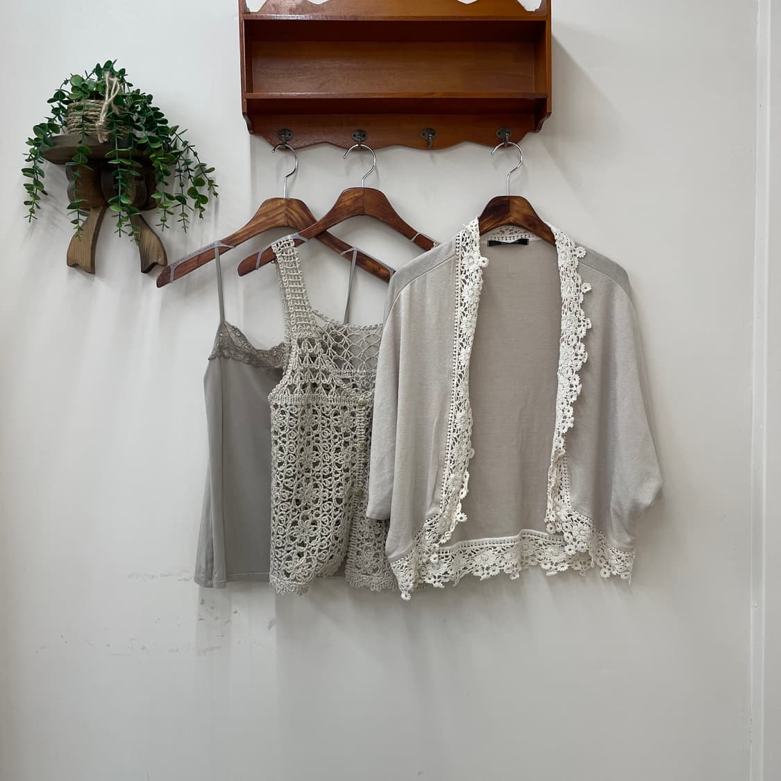 페어리 모리 상의 미니 코디 세트 볼레로.나시.크로쉐슬리브 상품이미지2