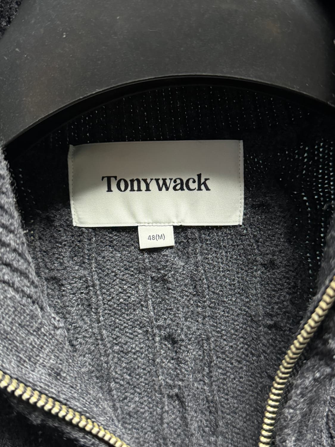 토니웩 슈퍼파인울 케이블니트집업 M사이즈 상품이미지3