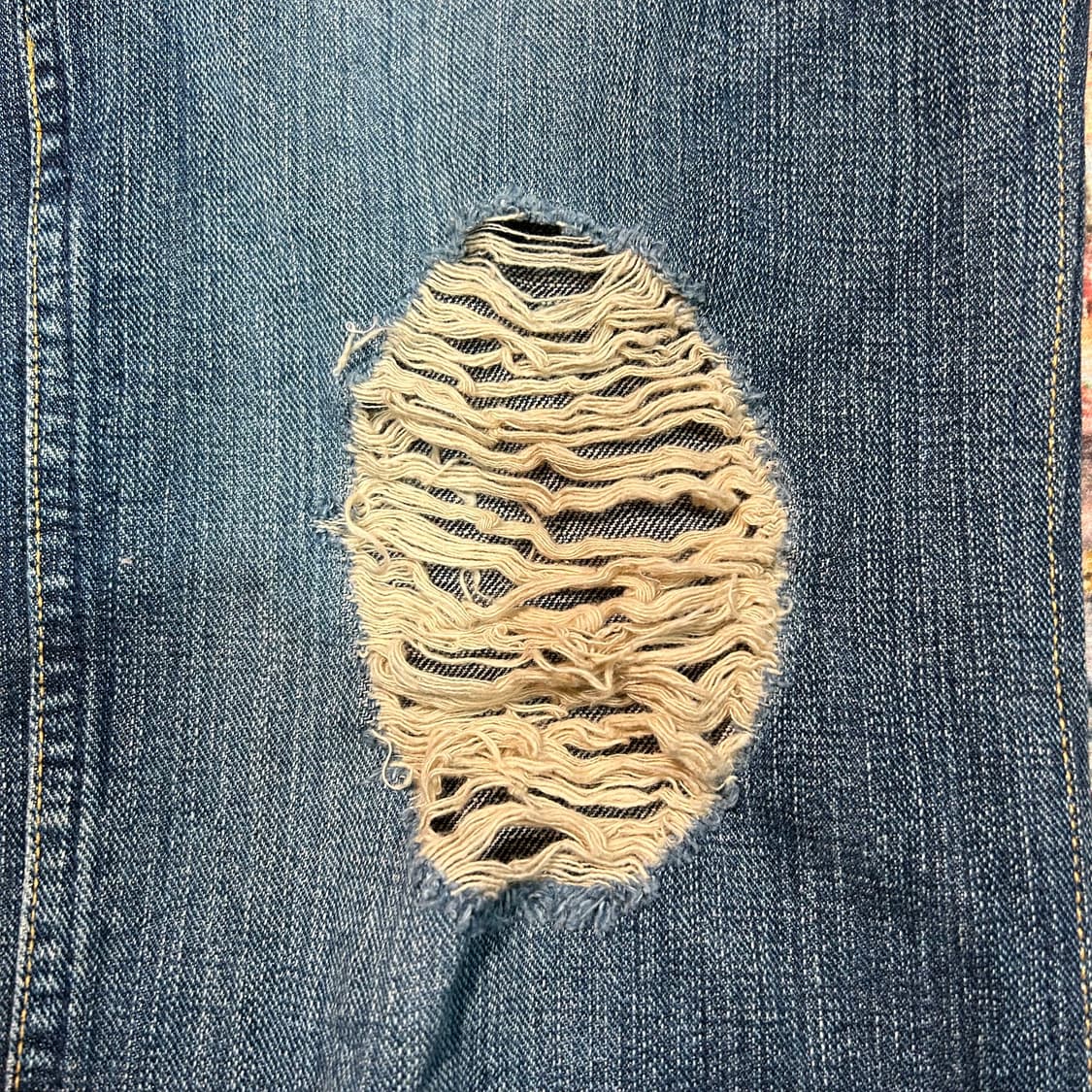 [29] 넘버나인 03AW 커트코베인 패치워크 데님팬츠 상품이미지4