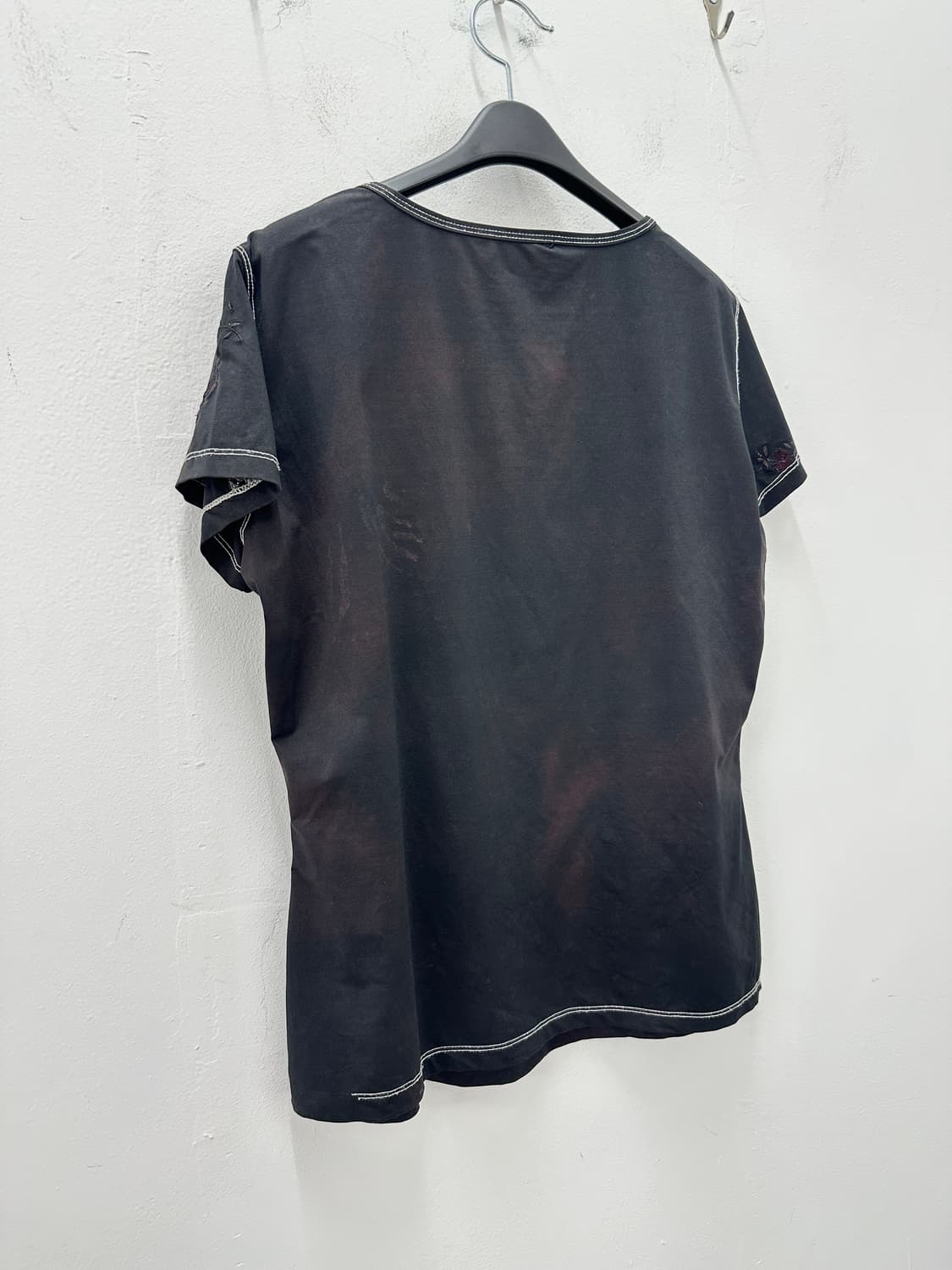 NONE vintage floral embroidery tee 상품이미지4