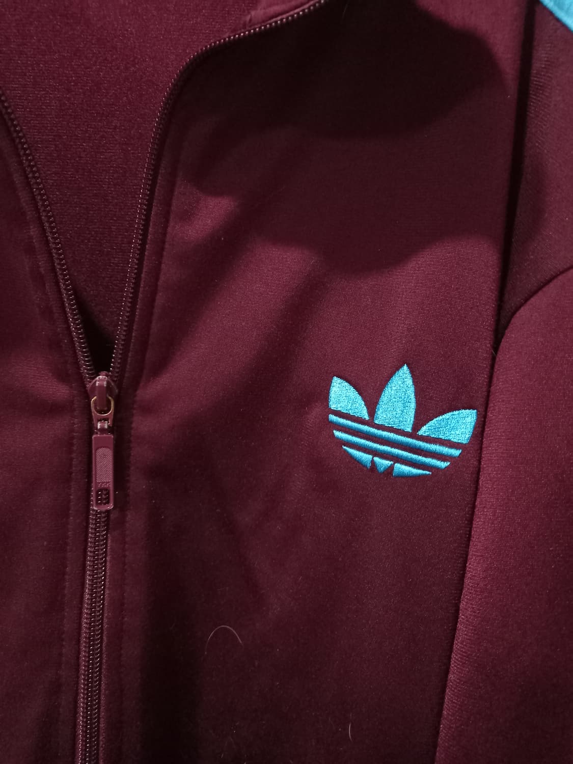 아디다스 파이어버드 마룬 스카이블루 트랙탑 저지 져지집업 100~105 상품이미지3