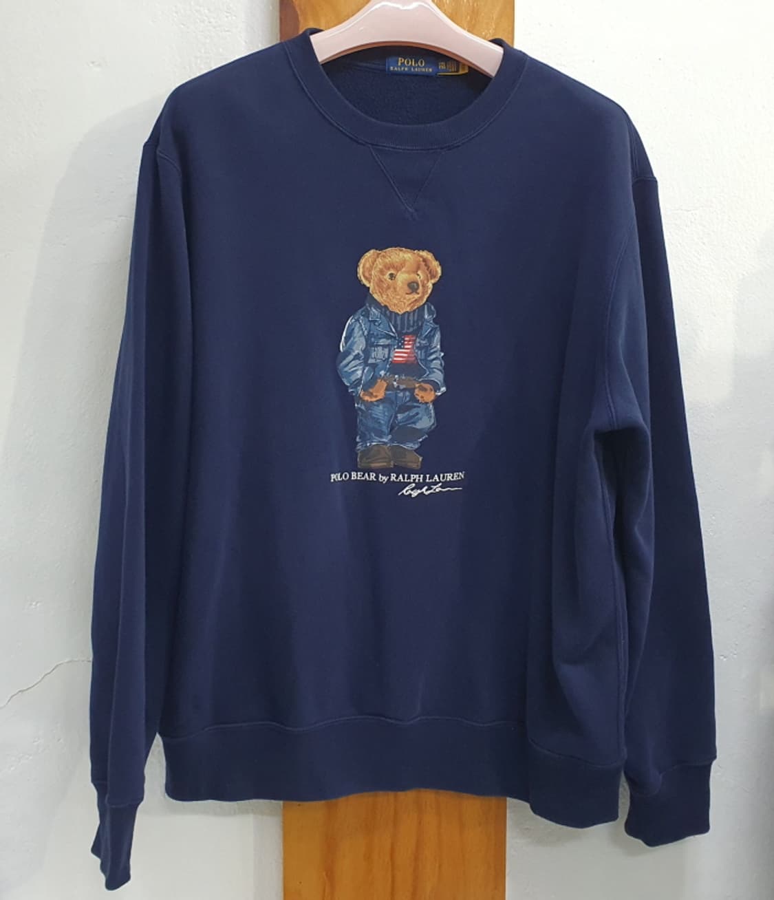 폴로 랄프로렌 곤색 오버핏 맨투맨(110) 상품이미지1