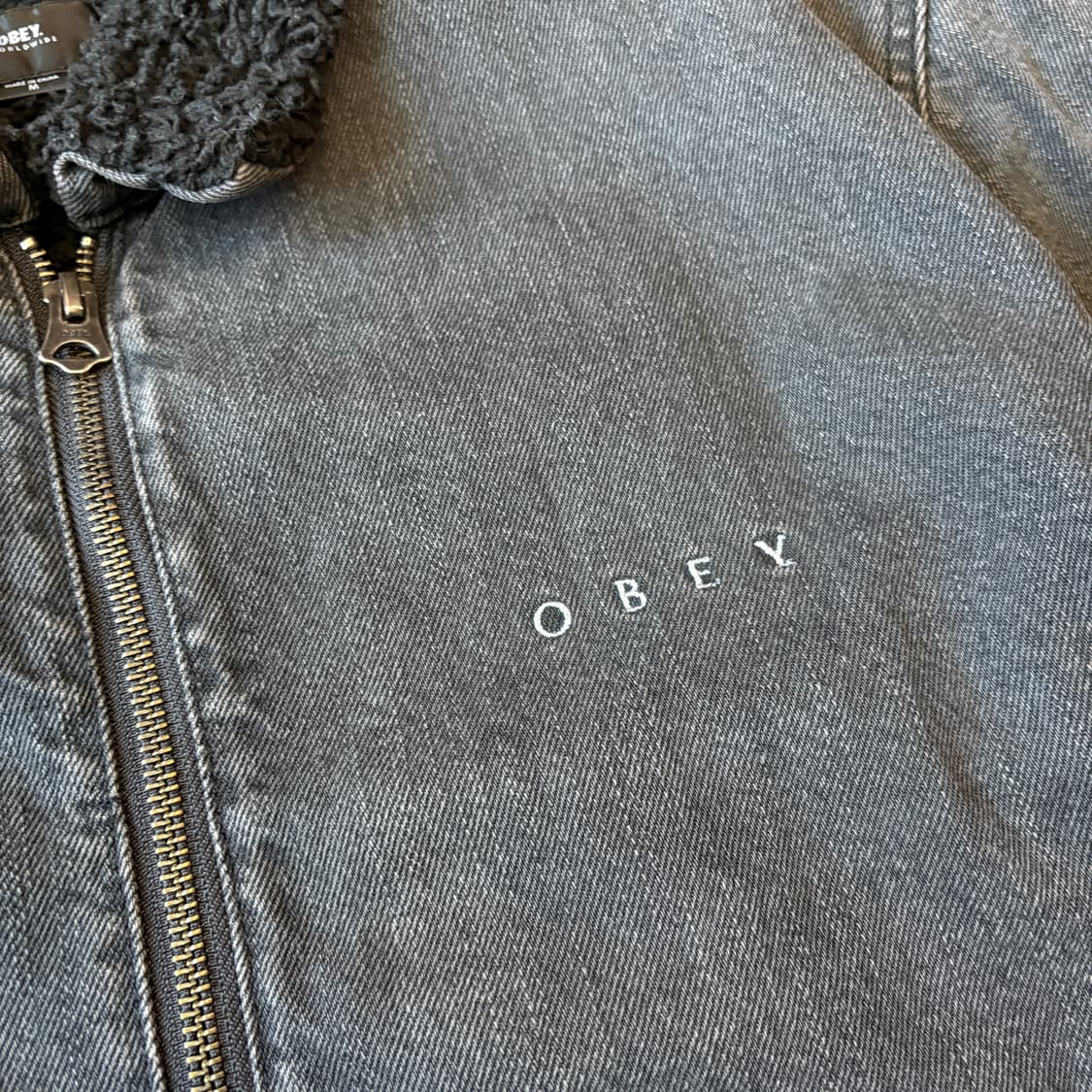 오베이 정품 데님 양털 자켓 상품이미지5