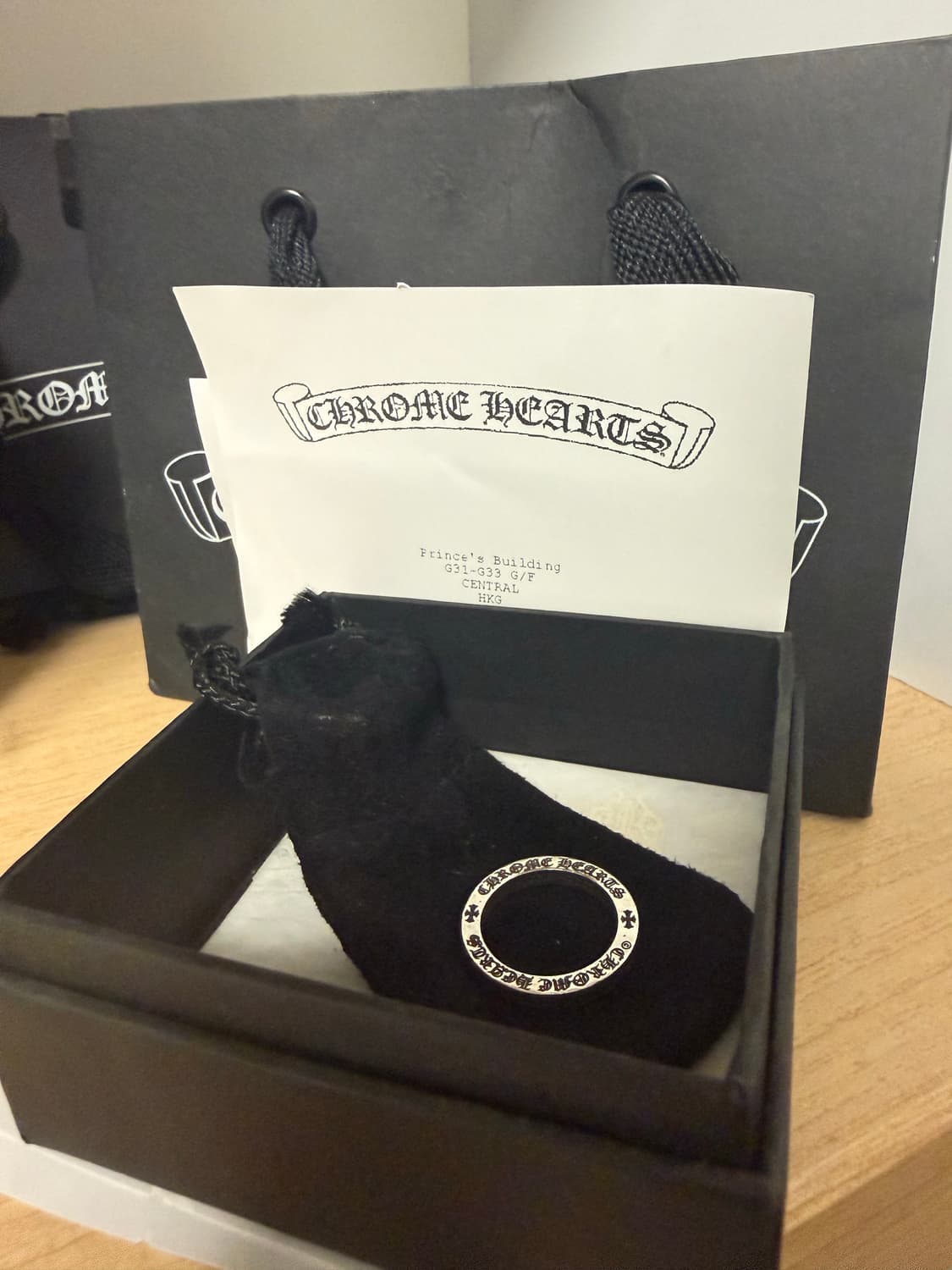 (Us8) 크롬하츠 스페이서 홍콩 익스클루시브 링 3mm 상품이미지2