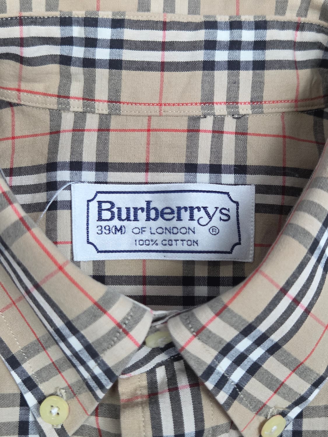 [버버리] 빈티지 노바체크 코튼 반팔 셔츠 | S00113 상품이미지3