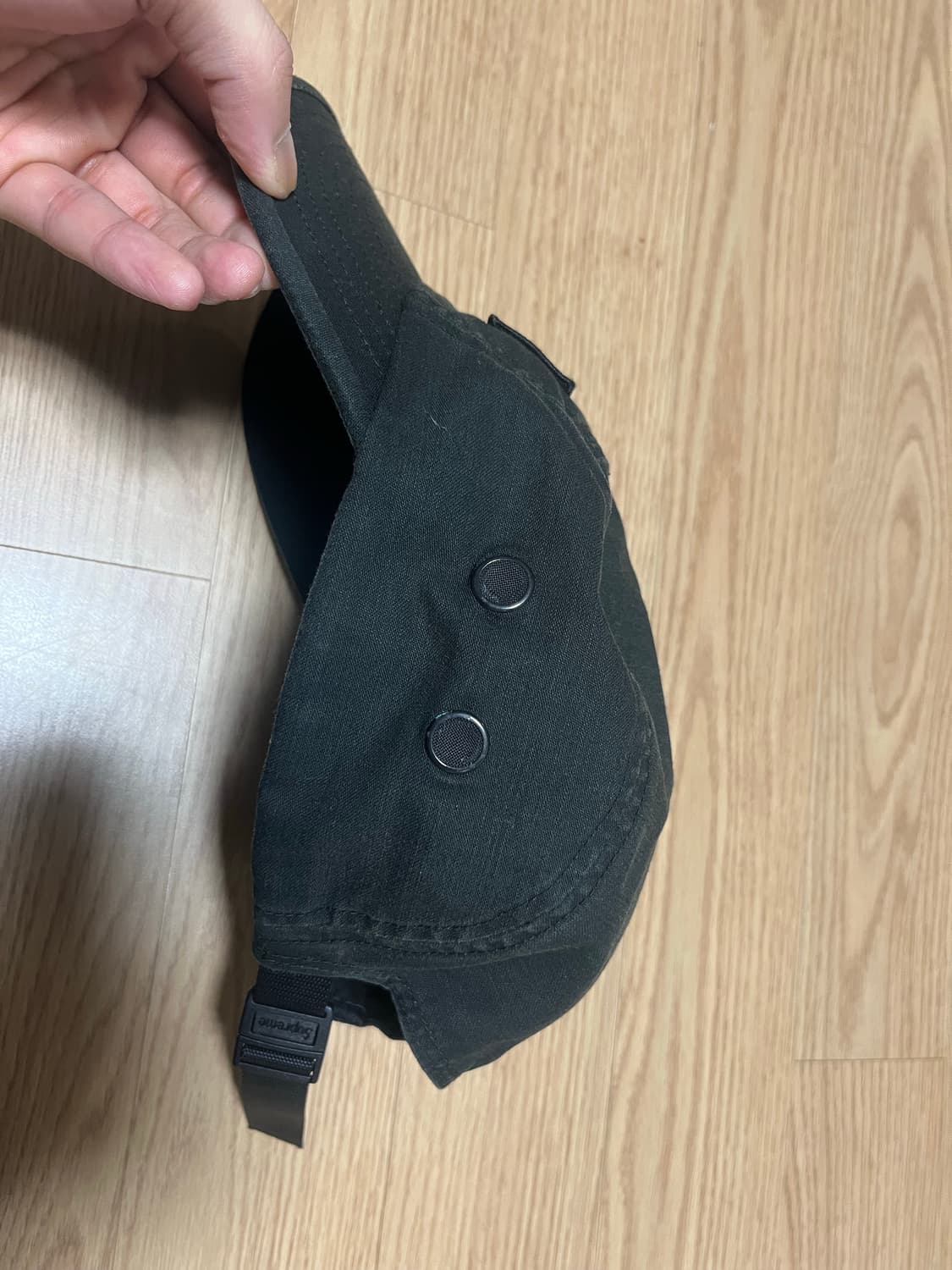 22fw 슈프림 캠프캡 모자 블랙 상품이미지6