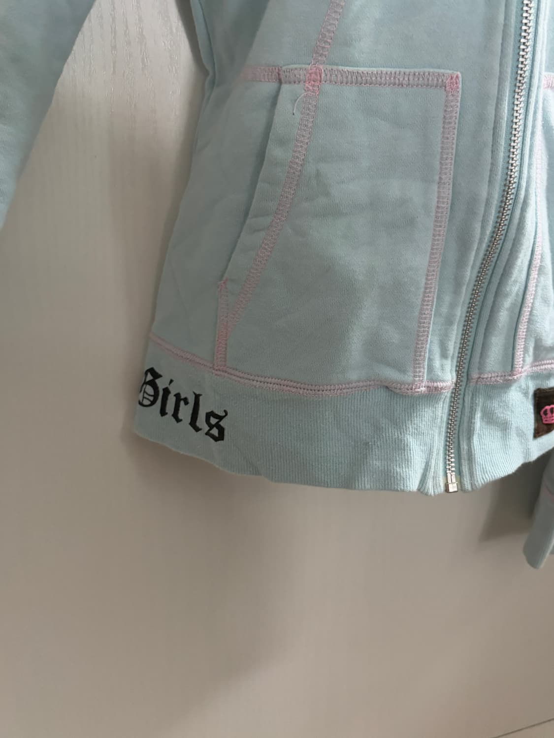 • Fur Hood Sky Blue Hood Zip-Up 상품이미지7