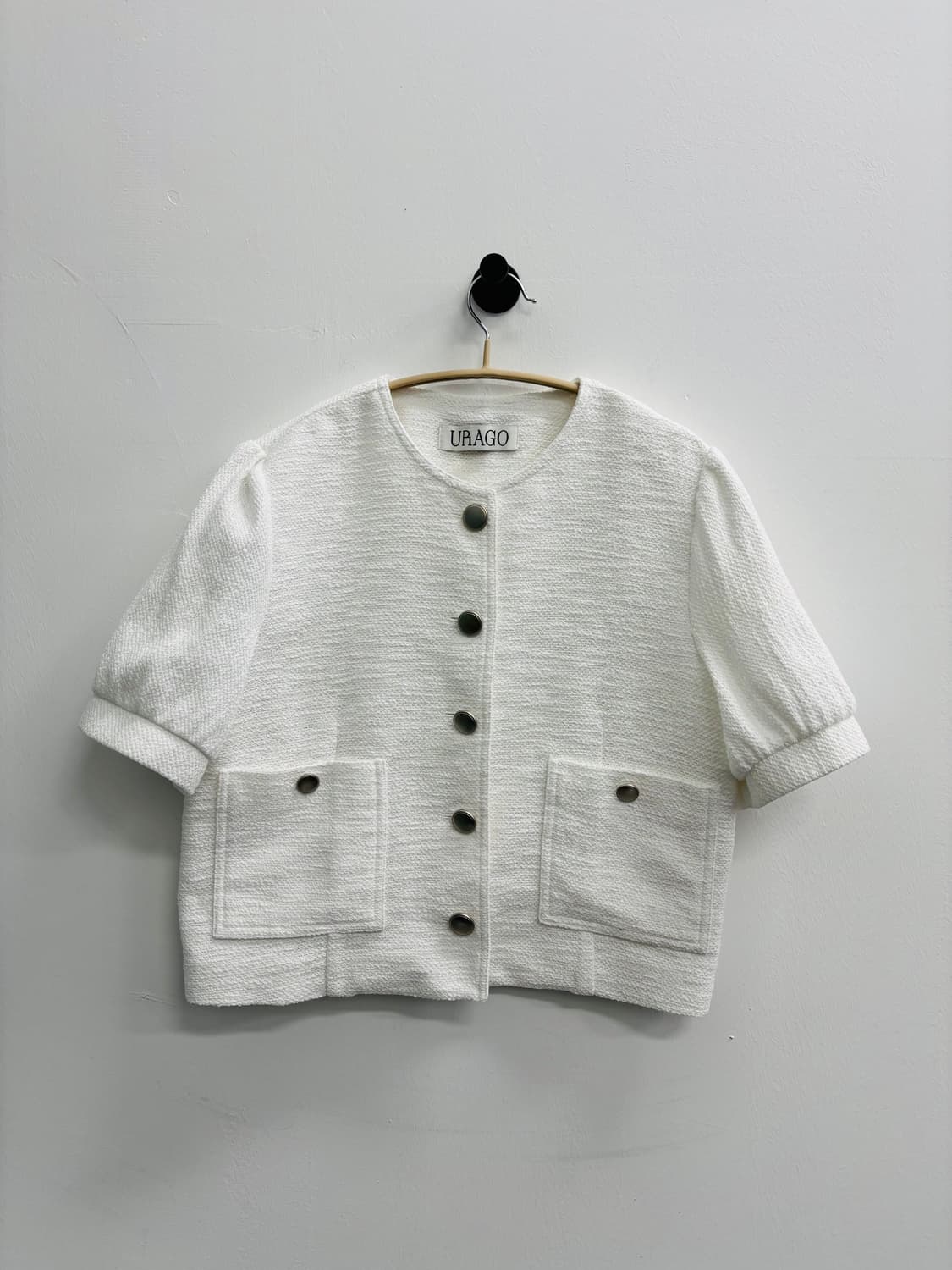 URAGO(유라고) 벌룬 트위드 반팔 자켓 상품이미지2