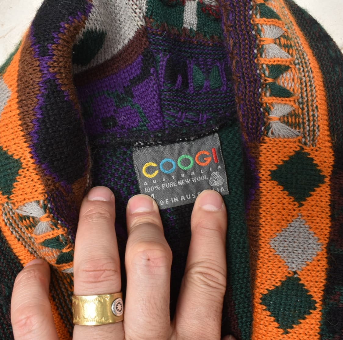 쿠지 크롭 케이블 코튼 니트 스웨터 숄카라 가디건 M N0716 상품이미지5