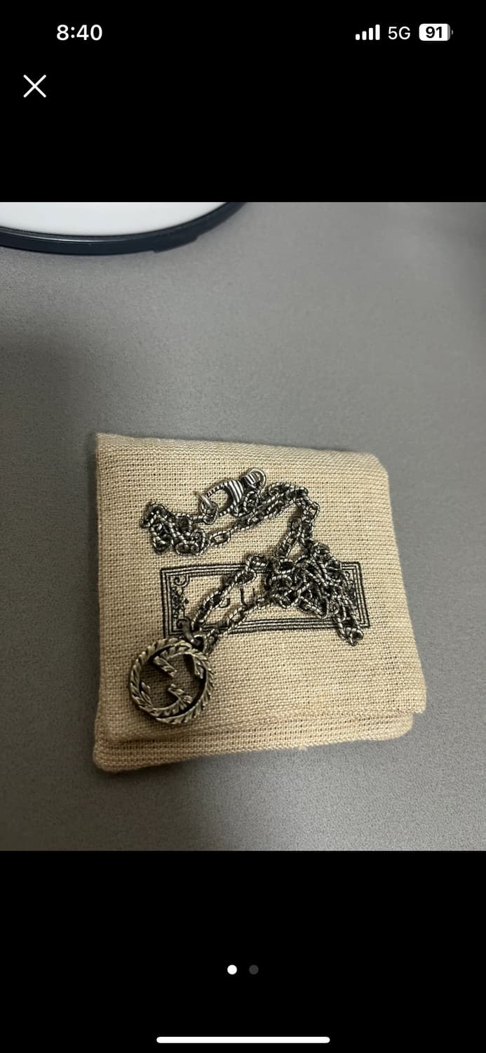 구찌 인트로킹 g펜던트 목걸이 상품이미지2