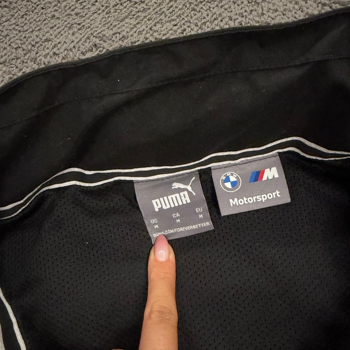 [정품/M] puma 푸마 BMW 모터스포츠 콜라보 아노락 바람막이 자켓 상품이미지5