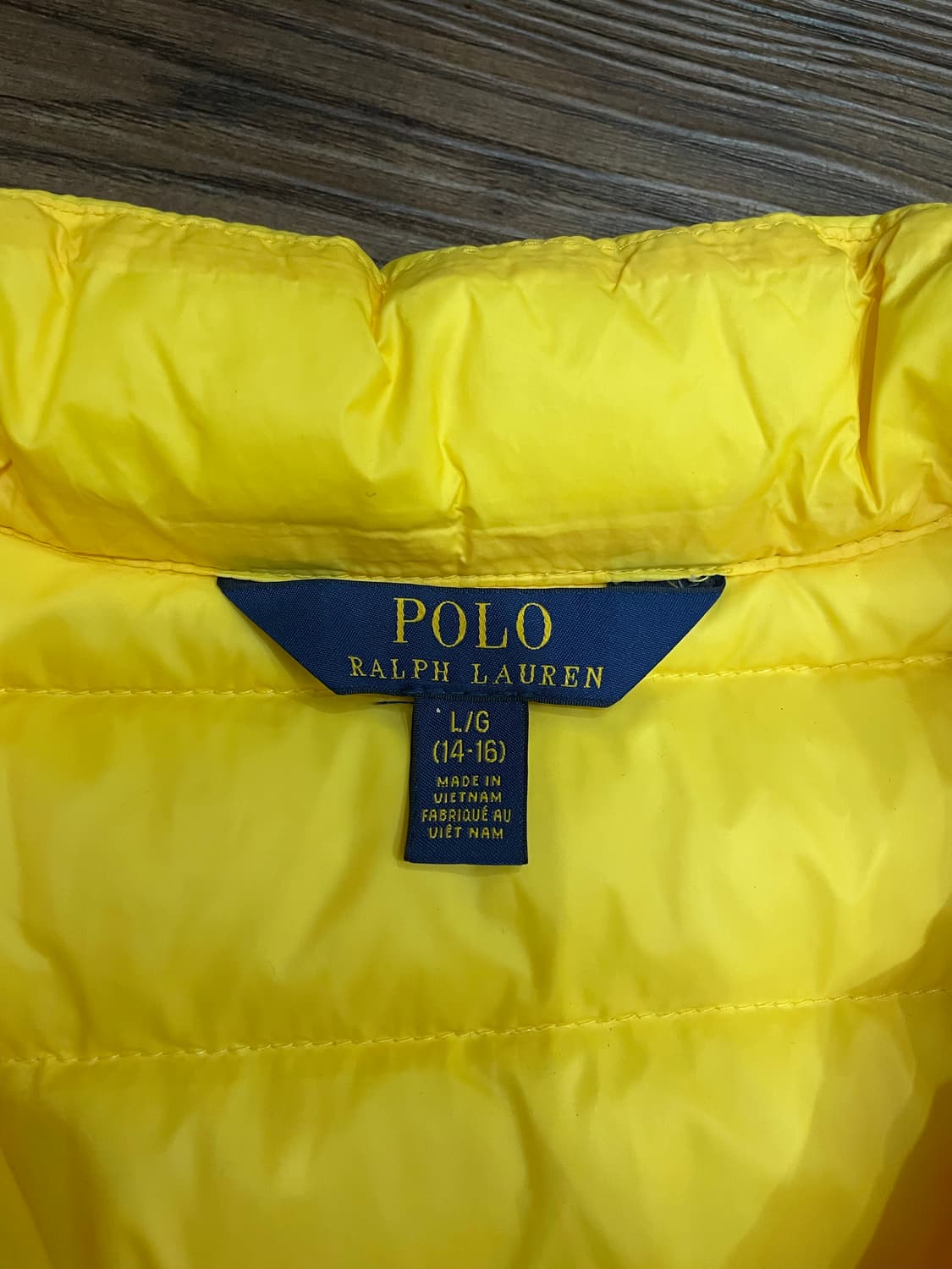 폴로 랄프로렌 다운 푸퍼 베스트 패딩조끼 옐로우 상품이미지7