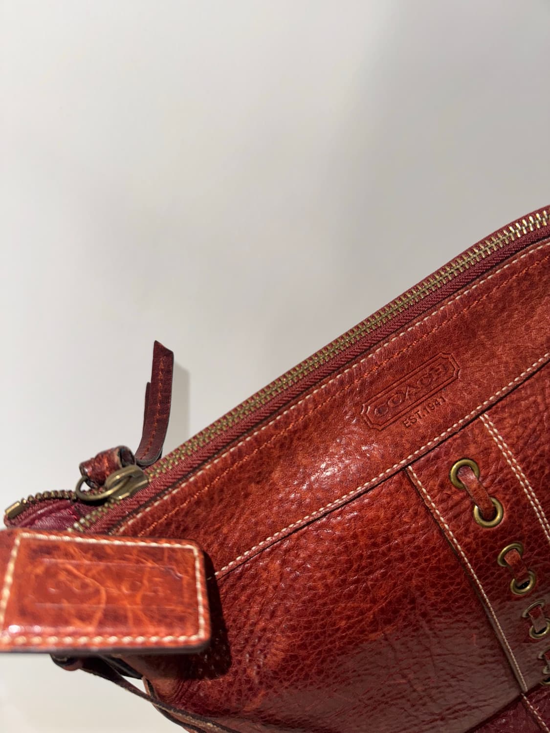 코치 레더 토트 숄더 상품이미지3