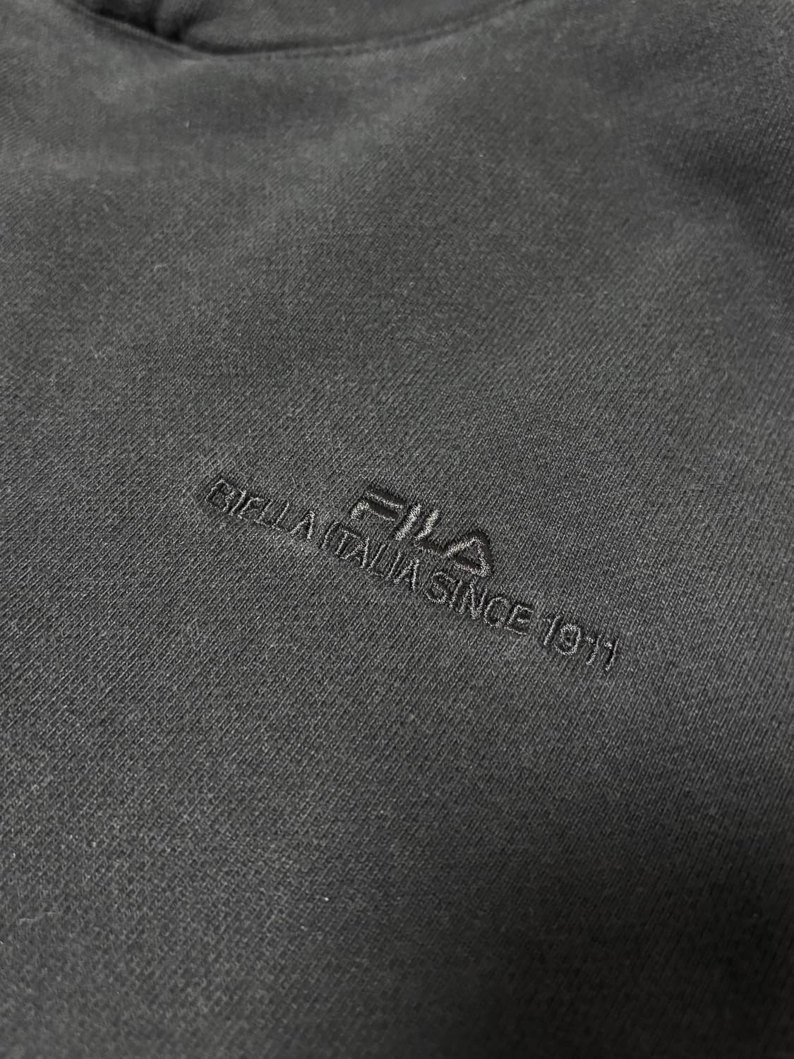 휠라 헤비웨이트 후드 블랙 M~L 상품이미지3