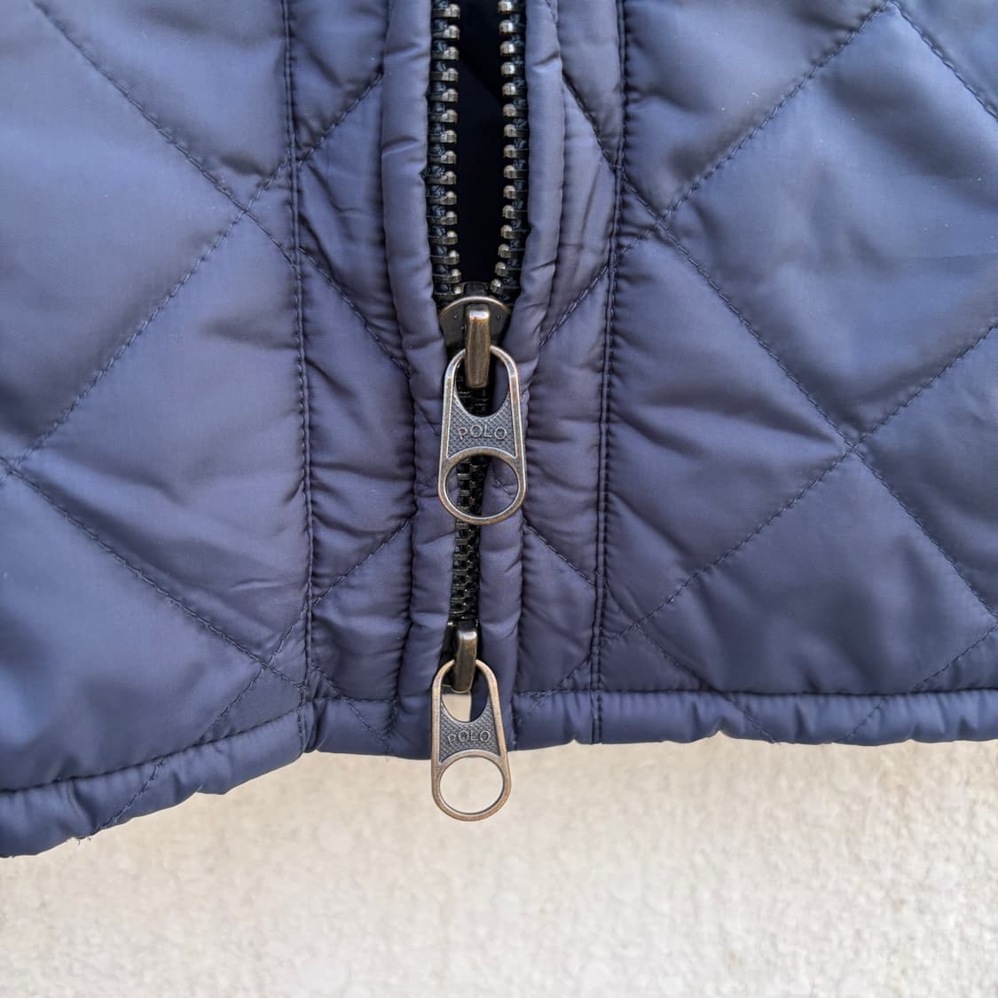 L)폴로 랄프로렌 스웨이드 패치 헌팅 투웨이 베스트 상품이미지3