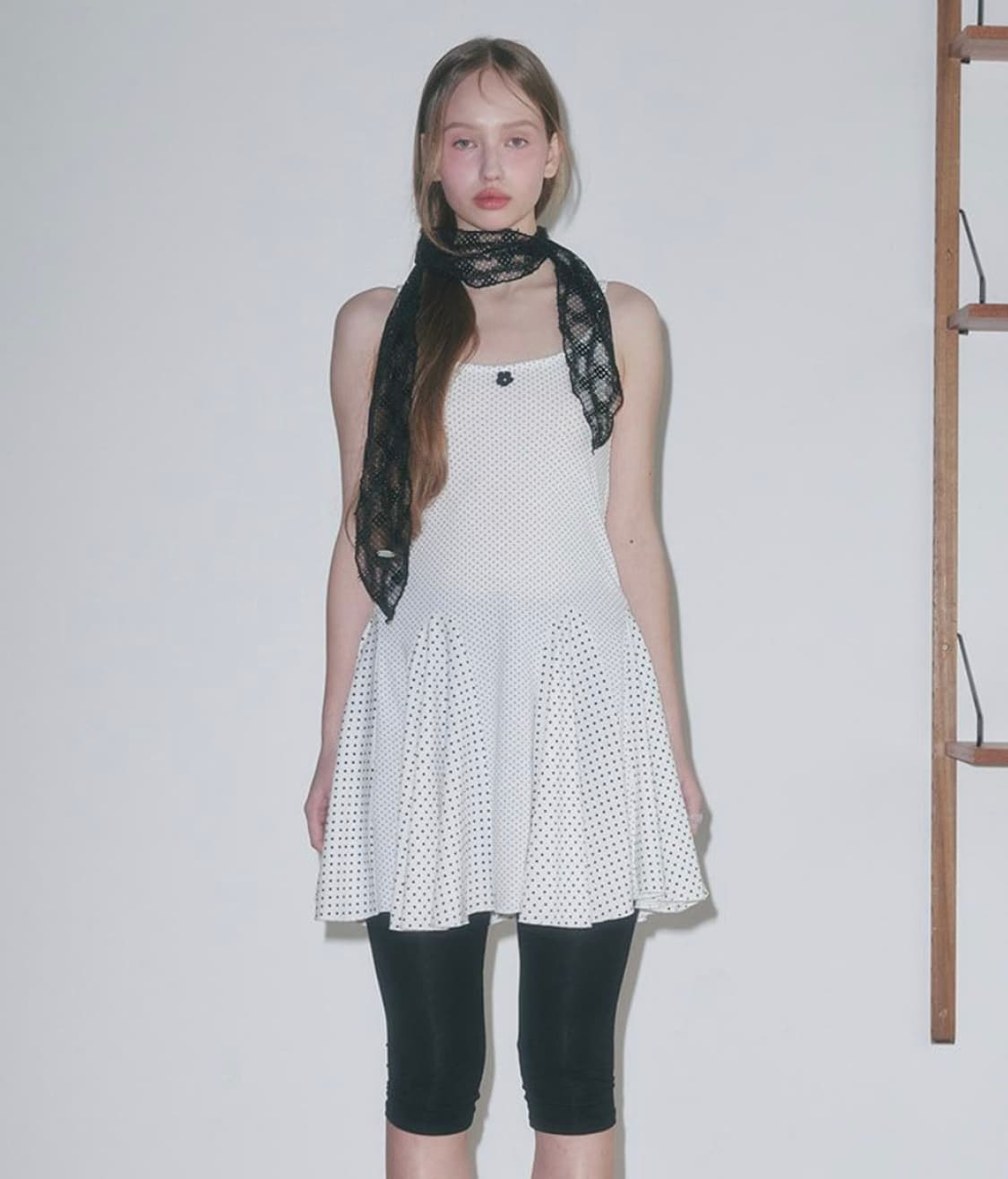 펀프롬펀 FLARE MINIDRESS WHITE(DOT) 상품이미지1