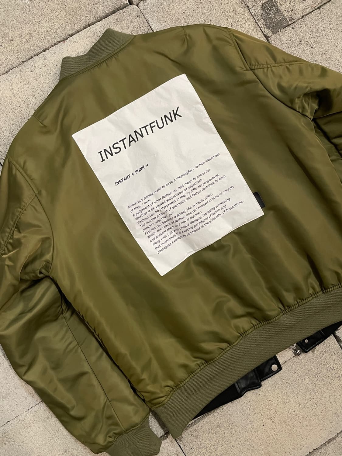 프론트로우 x 인스턴트펑크 리버시블 Ma-1 가죽 자켓 상품이미지2