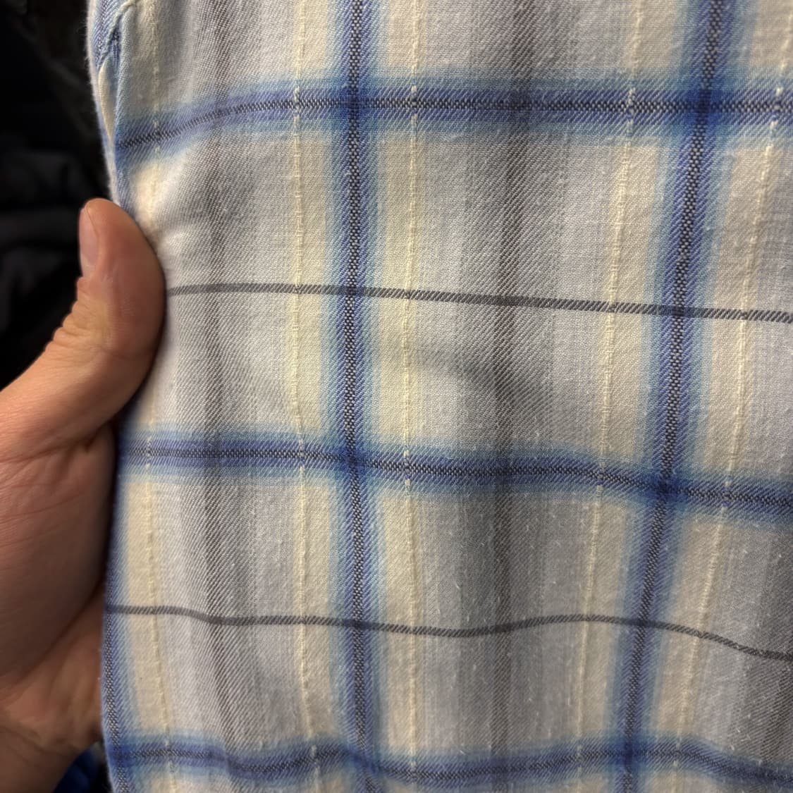 90s 파타고니아 파인코튼 윈도우페인 체크 워크셔츠 N194 상품이미지6